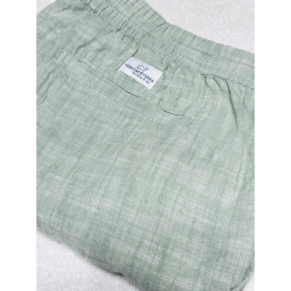 Vineyard Vines Men's Pull On Drawstring Short Size L Green 100% Cotton A13/1013